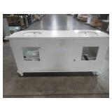 Home Decorators Collection Chelsea 72 in. Double Vanity in Antique White with Marble Vanity Top in White 1589300410