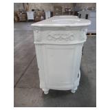 Home Decorators Collection Chelsea 72 in. Double Vanity in Antique White with Marble Vanity Top in White 1589300410