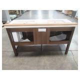 allen + roth Kingscote 60-in Espresso Double Sink Bathroom Vanity with White Engineered Stone Top WSL60RVE