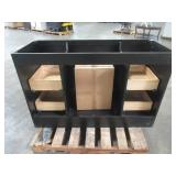 Ariel Hamlet 54 in. W x 21.5 in. D x 33.5 in. H Bath Vanity Cabinet Only in Black F055S-BC-BLK