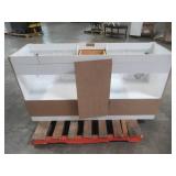 Glacier Bay Candlesby 60 in. W x 19 in. D Bathroom Vanity in White with Cultured Marble Vanity Top in White CD60P2-WH