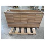 Home Decorators Collection Oakes 60.5 in. W x 18.75 in. D x 34.34 in. H Vanity in Caramel Mist HD2060P2O15-CM