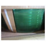 PAC Strapping 4828826T65 1/2" x .028" Dry Green General Purpose Machine Grade Polyester Strapping, 6500