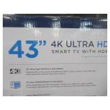 UNTOUCHED Wholesale Pallet of 40" 43" 55" & 65" Smart Ultra HD TV