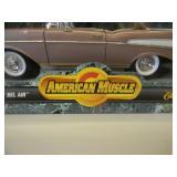 1/18 SCALE DIE-CAST - AMERICAN MUSCLE 1957 CHEVROLET BEL AIR. NEW IN BOX. GREAT PIECE - SEE PICTURES.