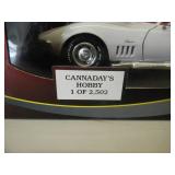 1/18 SCALE DIE-CAST - REVELL MONOGRAM "CANNADAYS HOBBY 1 OF 2,502. 1969 CORVETTE CONVERTIBLE NEW IN BOX. GREAT PIECE - SEE PICTURES.