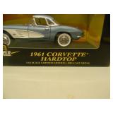 AWESOME! 1/18 SCALE DIE-CAST - AMERICAN MUSCLE 10 YEAR ANNIVERSARY 1961 CORVETTE HARDTOP. NEW IN BOX. GREAT PIECE - SEE PICTURES.