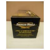 AWESOME! 1/18 SCALE DIE-CAST - AMERICAN MUSCLE 10 YEAR ANNIVERSARY 1961 CORVETTE HARDTOP. NEW IN BOX. GREAT PIECE - SEE PICTURES.