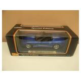 1/18 SCALE DIE-CAST - MAISTO SPECIAL EDITION BLUE 1998 CORVETTE CONVERTIBLE. NEW IN BOX. GREAT PIECE - SEE PICTURES.
