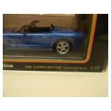 1/18 SCALE DIE-CAST - MAISTO SPECIAL EDITION BLUE 1998 CORVETTE CONVERTIBLE. NEW IN BOX. GREAT PIECE - SEE PICTURES.