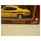 1/18 SCALE DIE-CAST - ROAD LEGENDS 1969 PLYMOUTH BARRACUDA. NEW IN BOX. GREAT PIECE - SEE PICTURES.