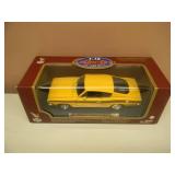 1/18 SCALE DIE-CAST - ROAD LEGENDS 1969 PLYMOUTH BARRACUDA. NEW IN BOX. GREAT PIECE - SEE PICTURES.