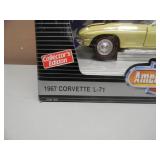 1/18 SCALE DIE-CAST - AMERICAN MUSCLE COLLECTORS EDITION 1967 CORVETTE L-71. NEW IN BOX. GREAT PIECE - SEE PICTURES.