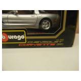 1/18 SCALE DIE-CAST - BURAGO 1997 CHEVROLET CORVETTE - NEW IN BOX! - GREAT PIECE! - SEE PICTURES!