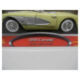 1/18 SCALE DIE-CAST - BACKLOT UNIVERSAL "AMERICAN GRAFFITTI 1958 CORVETTE" - AWESOME, NEW IN BOX! - GREAT PIECE! - SEE PICTURES!