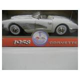 1/18 SCALE DIE-CAST - MOTOR MAX 1958 CHEVROLET CORVETTE - NEW IN BOX! - GREAT PIECE! - SEE PICTURES!