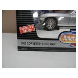 1/18 SCALE DIE-CAST - AMERICAN MUSCLE 1963 CORVETTE STINGRAY - NEW IN BOX! - GREAT PIECE! - SEE PICTURES!