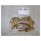 25 Polish Brass 243.  Ammunition Cases