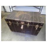 Vintage Steamers Trunk with Key and Inserts