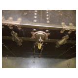 Vintage Steamers Trunk with Key and Inserts