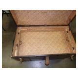 Vintage Steamers Trunk with Key and Inserts