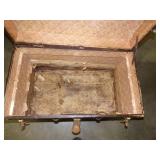 Vintage Steamers Trunk with Key and Inserts