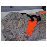 2X Large Regular Insulated Camo / Blaze Bibs