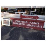 Large Farm Sign with Farm Print