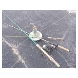 3 rods and Boat Anchor