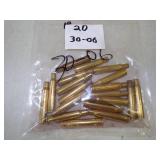 20 Polish Brass 30-06.  Ammunition Cases