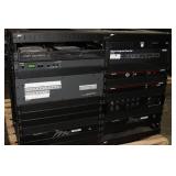 Two Middle Atlantic Equipment Racks with Miscellaneous Pro Audio Video & Power Distribution Items