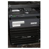 Two Middle Atlantic Equipment Racks with Miscellaneous Pro Audio Video & Power Distribution Items