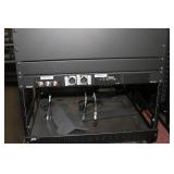 Middle Atlantic Equipment Rack with Sony VHS VCR DVD & Other Miscellaneous Pro Audio / Video Items