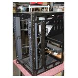 Middle Atlantic Equipment Rack with Sony VHS VCR DVD & Other Miscellaneous Pro Audio / Video Items