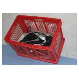 Large Plastic Bin of Power Distribution AC Power Outlet Strips