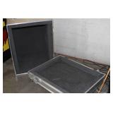 Large Heavy Duty Foam-Lined Equipment Shipping / Road Case with Handles & Casters