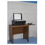 Epson Stylus CX7400 All-In-One Printer Copier Scanner and Small Table / Cart with Folding Shelf