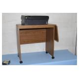 Epson Stylus CX7400 All-In-One Printer Copier Scanner and Small Table / Cart with Folding Shelf