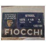Fiocchi  12 Gauge Steel 2 3/4" (4) Shot