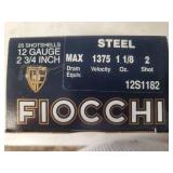 Fiocchi 12 GA 2 3/4  #2 Steel Shot