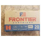 Hornady Frontier 5.56x45mm NATO 55 grain Ball (M193) Full Metal Jacket (FMJ) Brass Centerfire Rifle