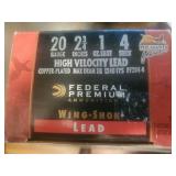 Federal Premium 20 GA 2 3/4 Hi Velocity Lead 4 Shot