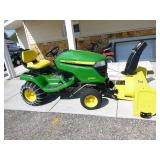 2020 John Deere X390 Lawn Tractor with Snowblower