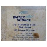 Water Source 36" Stainless Steel Well Point