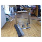 Wooden Saw Horse with Mounted Table