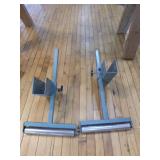 Wooden Saw Horse with Mounted Table
