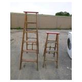 2 Wooden Ladders