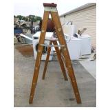2 Wooden Ladders