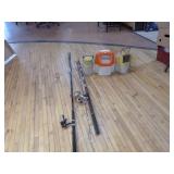 Rods and Reels and Minnow Buckets