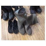 Variety of Boots and Shoes